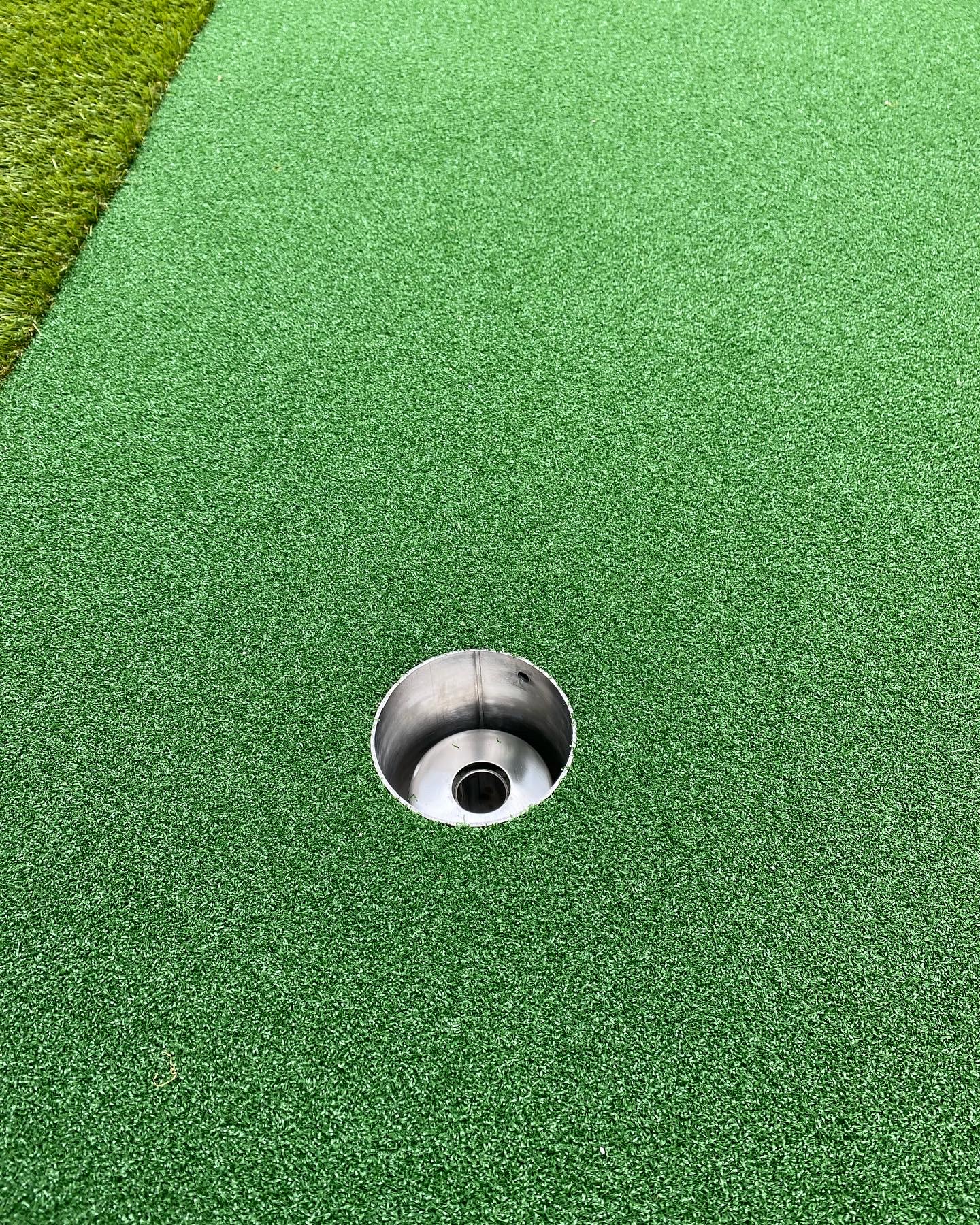 image4 1 人工芝とゴルフパターのコラボです(^^♪